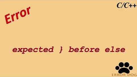 expected } before 