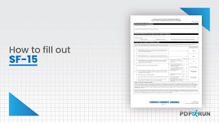 How to Fill Out SF-15  or Standard Form 15 (Application for 10-Point Veteran Preference) | PDFRun