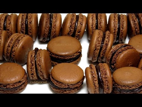 Видео рецепт Шоколадные макаруны