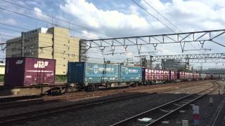 【爆走!】JR貨物EF210-123 (遅1069レ) 熱田駅にて