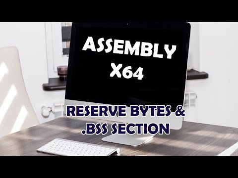 Linux Assembly Language x64 # 5 - Reserving Bytes and the  bss Section