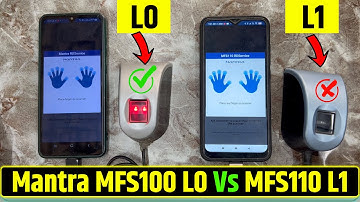 Mantra L0 Vs L1 Device | Mantra MFS100 VS MFS110 | Mantra L0 Aur L1 Device Me Anter | #MFS110 #L1