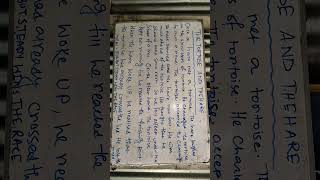 The tortoise and the hare #story writing #story #class7 #2ndunittest #English #viral
