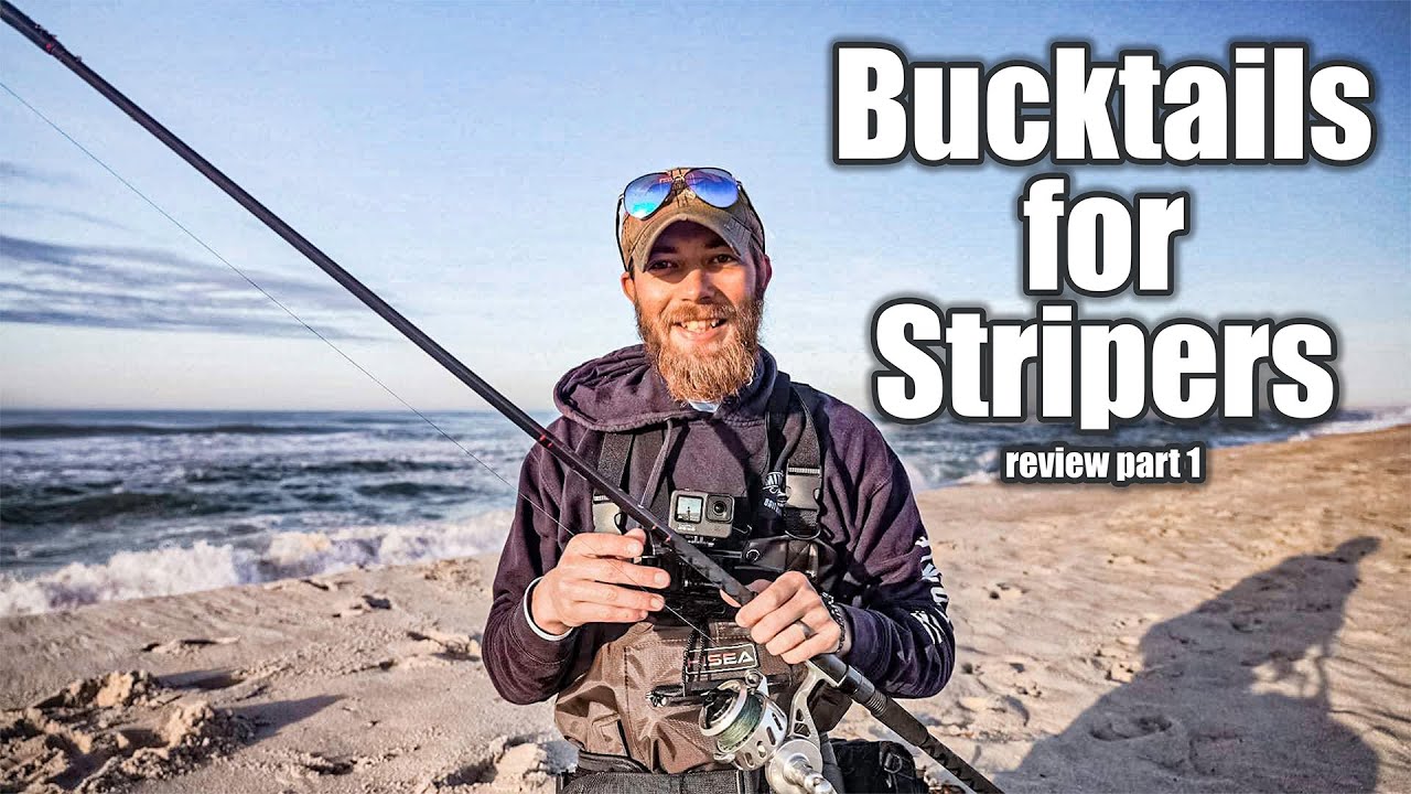 Fishing for Stripers and Bluefish and Fluke with Bucktails Video