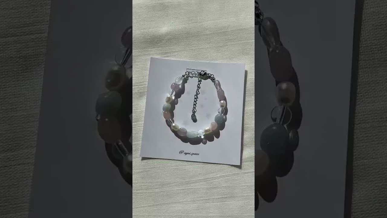 Браслет кварц+жемчуг🤍 заказать можно в нашем тгк: nyni.space       