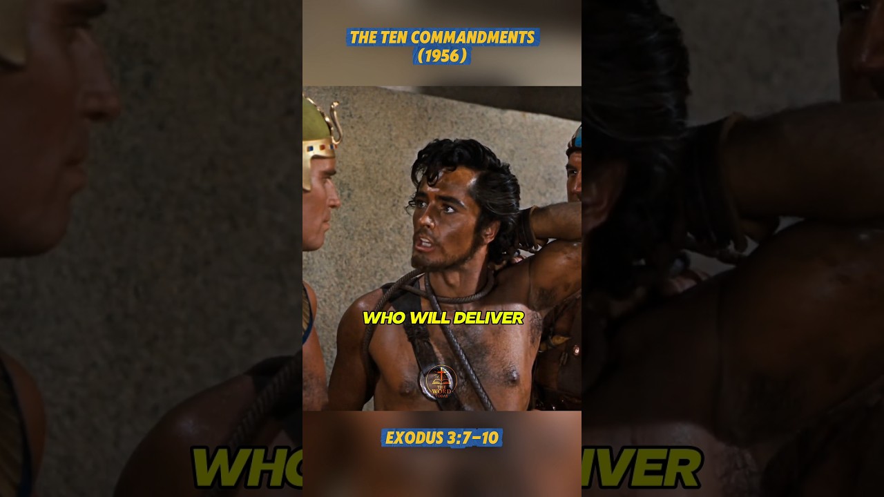 Joshua to Moses: God Made Men, Men Made Slaves | The Ten Commandments (1956) #viral #fyp #shorts