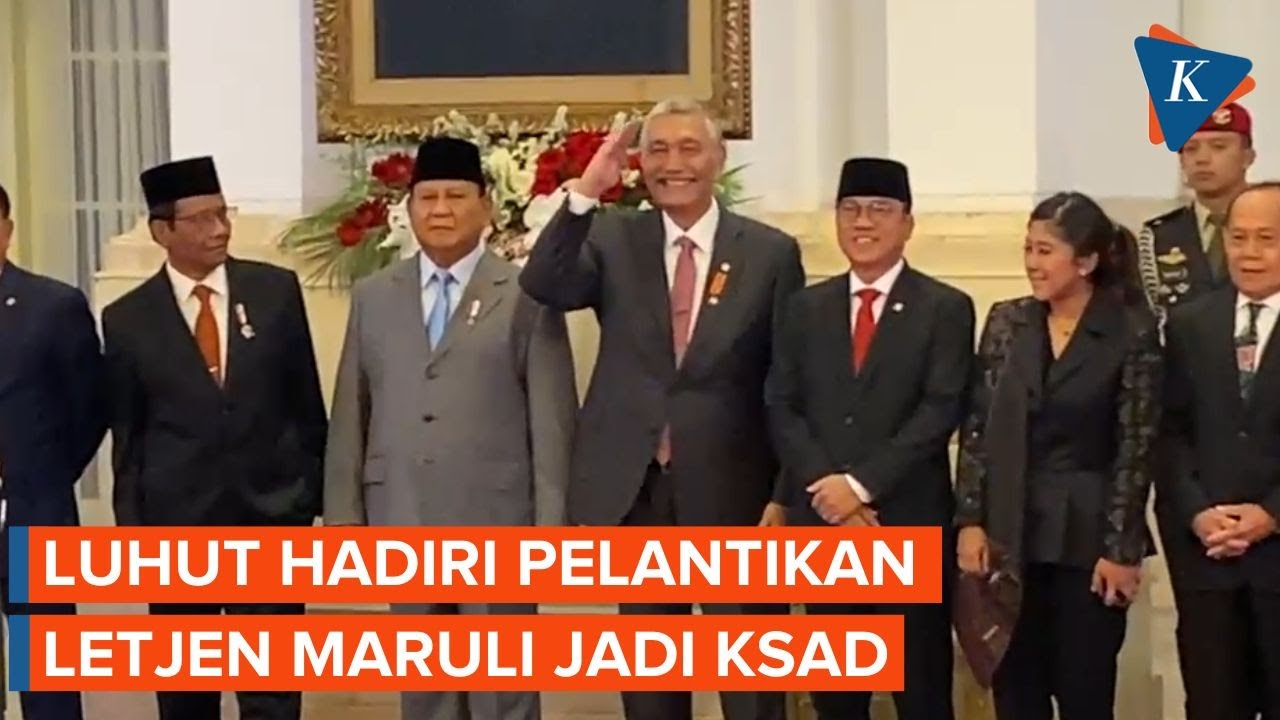 Momen Luhut Hadiri Langsung Pelantikan Letjen Maruli Jadi KSAD