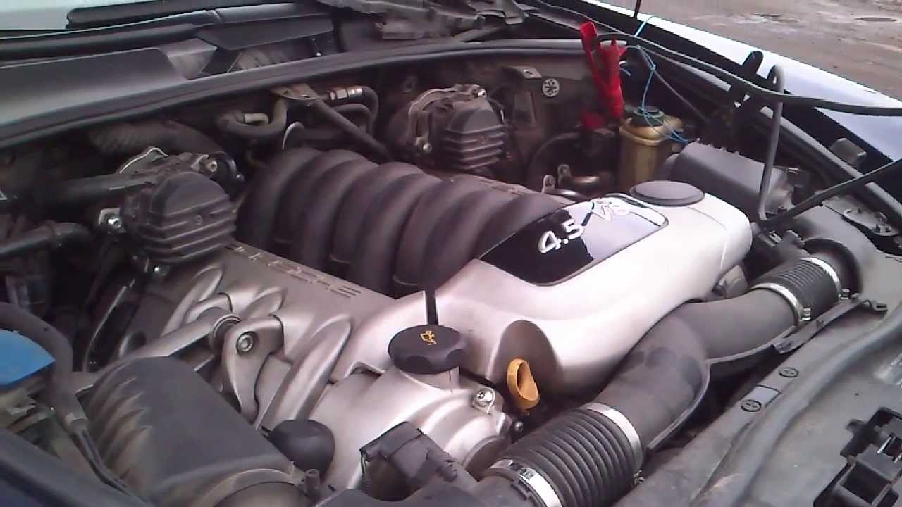 Стук в двигателе Порш Кайен - YouTube