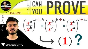Prove (𝒙^𝒂÷𝒙^𝒃 )^(𝒂+𝒃) × (𝒙^𝒃 ÷ 𝒙^𝒄 )^(𝒃+𝒄 ) × (𝒙^𝒄 ÷ 𝒙^𝒂 )^(𝒄+𝒂 ) = 𝟏 | Jogi and You Maths Tricks