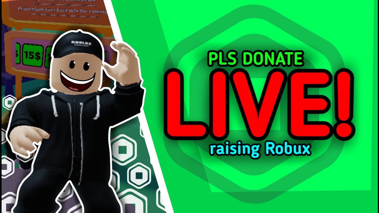  live raising robux in pls donate blimo me youtube