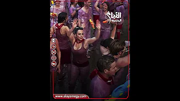 مهرجان النبيذ فى إسبانيا معركة بـ50 ألف لتر مش للشارب للطرطشة 