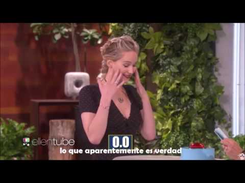 Ellen Show Subtitulado -- Jennifer Lawrence y Chris Pratt juegan con Ellen