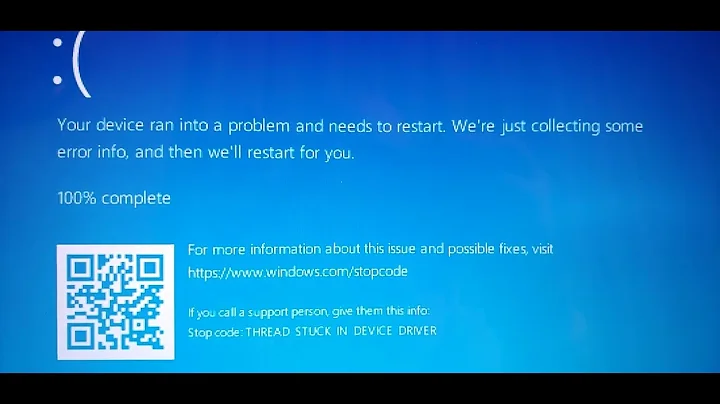 Thread stuck in device driver, did anyone fixed it?