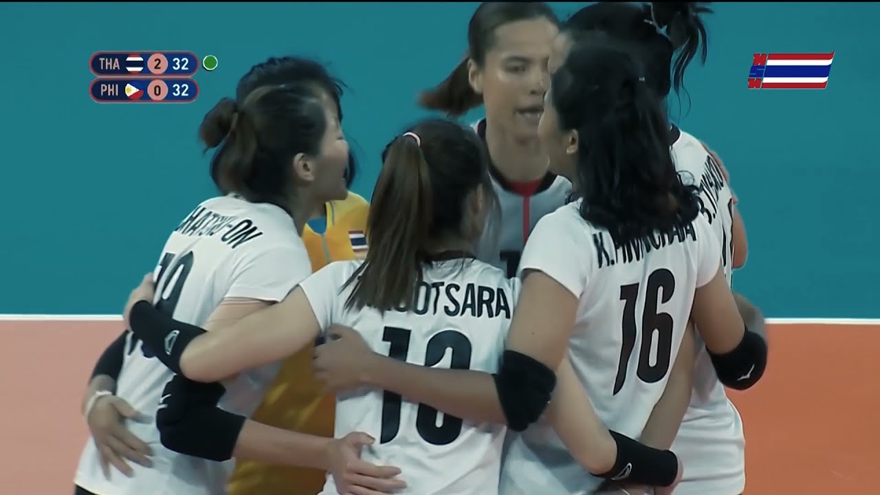 Thailand VS Philippines Women's Volleyball SEA Games 2019 YouTube