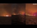 Footage captures devastating US wildfire tearing through northwest