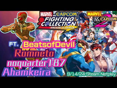 MvC2 Dhalsim matches ft. Romneto, noquarter187, Ahamkeira, & Beatsofdevil (9/14/24) Steam netplay