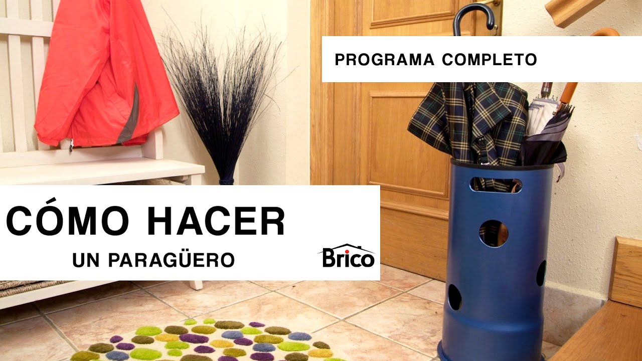 Cómo hacer un PARAGÜERO reutilizando materiales 🌂 ¡DIY fácil y económico!  👩‍🏭 Bricomania 