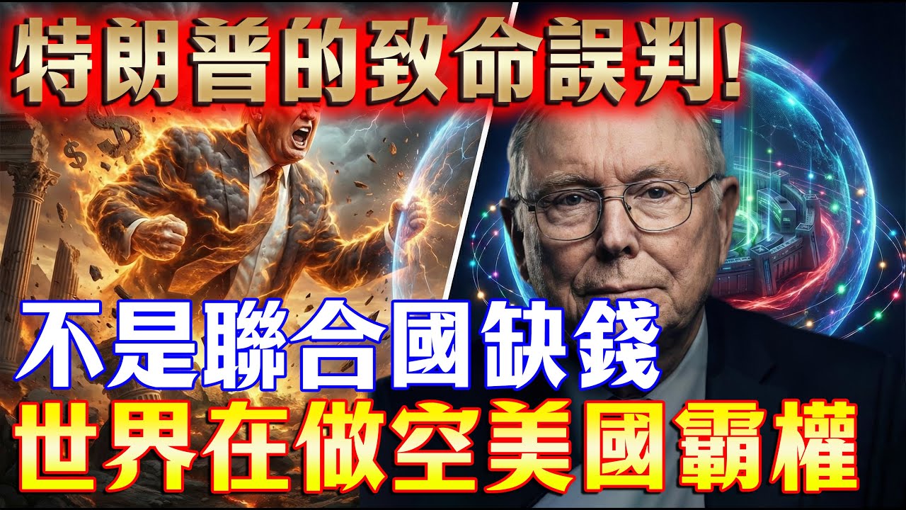 特朗普的致命誤判：不是聯合國缺錢，是世界正在“做空”美國霸權！