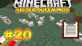 Minecraft Spider Queen Mod Let's Play Modded Survival - Eps.20 - Chickens At Last!!