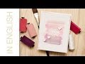Card a Month #8: Creating brushstroke like backgrounds. A Thinking of You card.