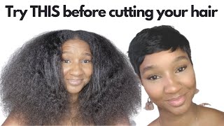 Watch This Before You Cut Your Hair How To Style A Pixie Wig