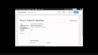 Create Announcement Page in Google Sites