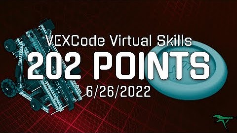 202 POINTS | VEXCode Spin Up Virtual Skills | 904U