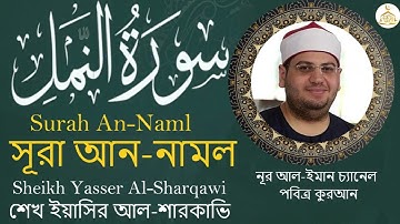 سورة النمل تلاوة مريحة للنفس اجمل تجويد الشيخ ياسر الشرقاوي قران كريم Surah Al Naml