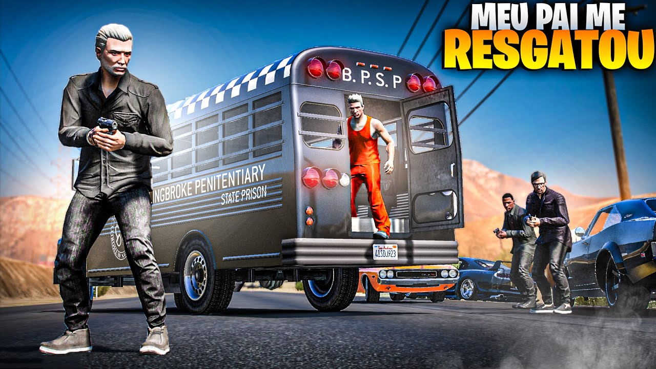 GTA V - VIDA DE JOVEM | O GRANDE RESGATE, MEU PAI NÃO ME DEIXOU SER PRESO Ep.89