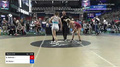 117 Lbs Round Of 64 - Ella Schmit, Iowa Vs Maya Da...