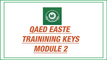 EaSTE Training Module 1 Unit 2 Answer Keys For QAED LMS PSTs