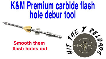 K&M Premium Carbide flash hole uniform tool
