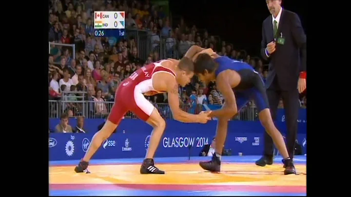 (CG Glasgow 2014) David Tremblay CAN vs Bajrang Ba...