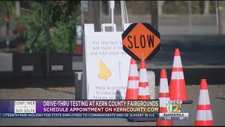 Drive-thru COVID-19 testing available at Kern County Fairgrounds