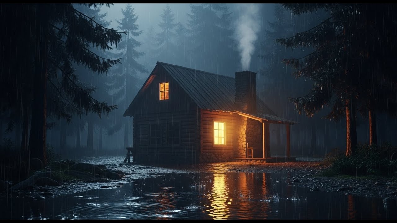 Heavy Rain in the Forest Night 🌙 | Rain Sounds for Sleeping & Focus , Rain Sounds For Sleeping