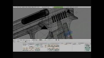 Weapon (Desert Eagle "Light Version") Blender 3D speed modeling