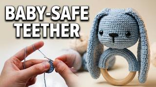🐰🥰How to crochet an amigurumi teething rabbit for your baby | crochet ideas | SO CUTE! #amigurumi