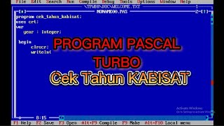 PROGRAM PASCAL TURBO --CEK TAHUN KABISAT--