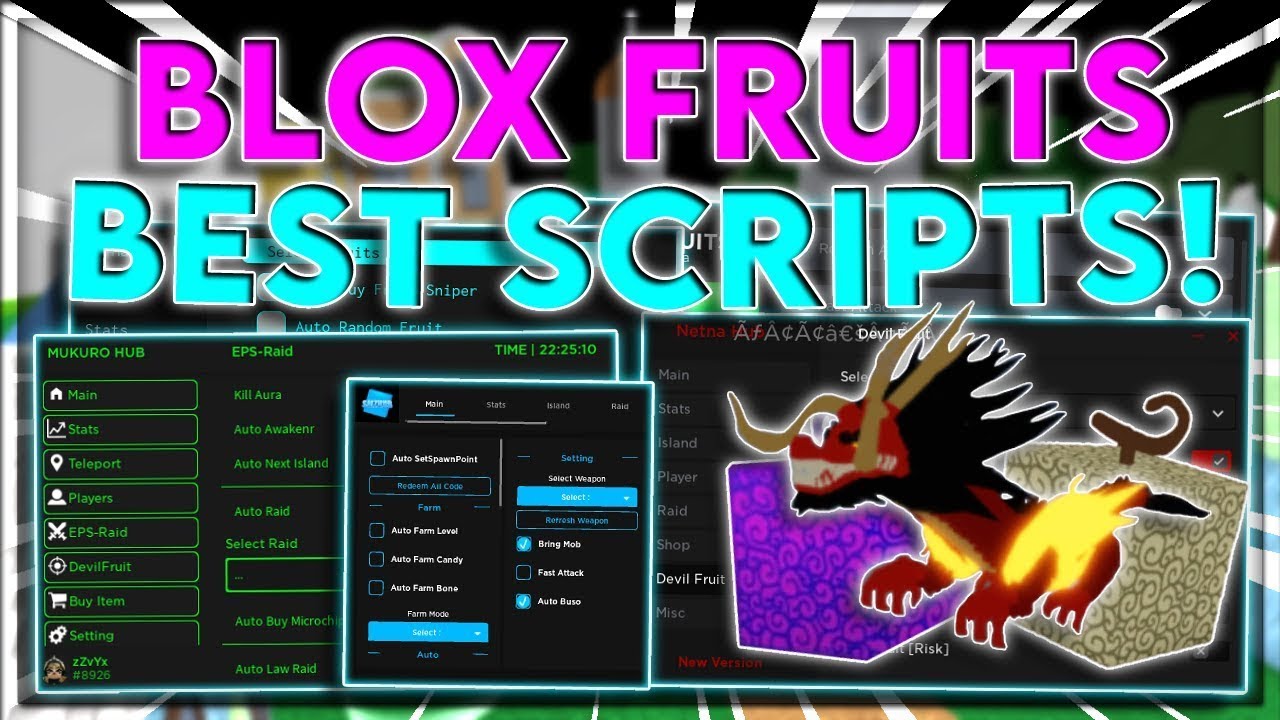 Blox Fruits Evil Hub GUI Scripts