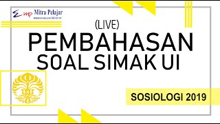 Halo pejuang simak ui. kali ini kita live pembahasan soal ui 2019 ya,
nah untuk sekarang mapel " sosiologi" / ips.yuk disimak, jika ada
pertanyaan tuli...