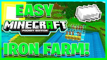 How To Make An EASY IRON FARM IN MINECRAFT BEDROCK 1.16! (MCPE/Xbox/PS4/Windows 10/Nintendo Switch)
