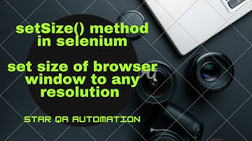 Set window size to specific resolution using setSize() in selenium