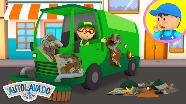 La Barredora De Steve | El Autolavado de Carl | Caricatura Para Niños