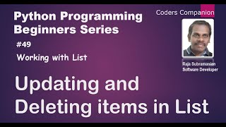#49 Working with List - How to Update and Delete items in List