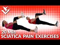 20 min sciatica pain relief exercises  sciatica treatment and stretches for sciatic nerve pain