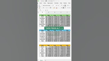 AutoSum in Seconds ! The #1 Excel Trick You Need!