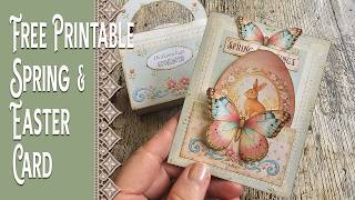 Free Printable Heirloom Eggs Easter Card