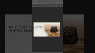 Website slider proposal for Okhtein bag  ✨