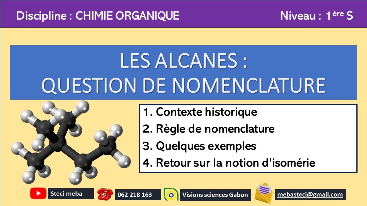 Les Alcanes - Nomenclatures