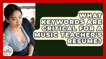 What Keywords Are Critical For A Music Teacher